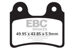 EBC TT Sport Carbon Fusion Brake Pads For Gas Gas Contact 250 RR 2020 Front