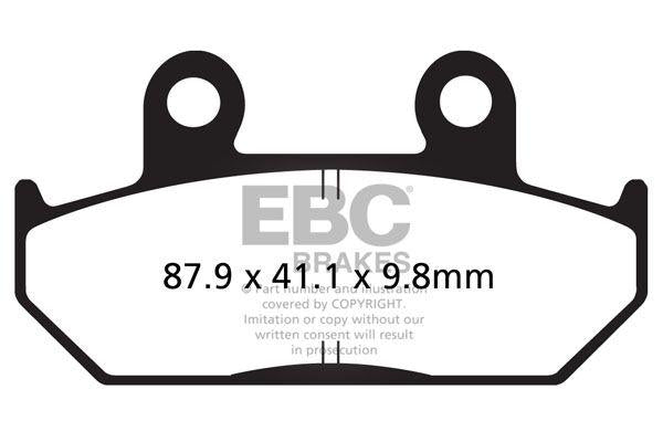 EBC Vee Semi-Sintered Brake Pads For Honda GL 1500 Goldwing 1988-1990 Front