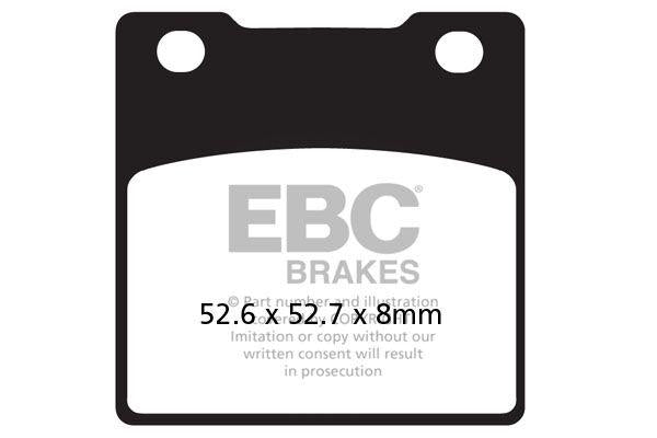 EBC Vee Semi-Sintered Brake Pads For Kawasaki Z 250 1979-1981 Rear