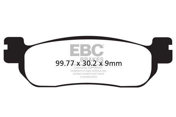 EBC SFAC Carbon Series Scooter Brake Pads For Yamaha VP250 X-City 2007-2016 Rear