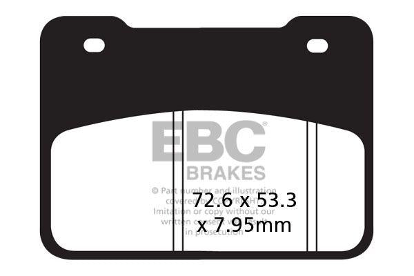 EBC SFA Series Organic Scooter Brake Pads For Aeon Elite 400 I ABS 2015 Front