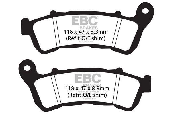 EBC SFAC Carbon Series Scooter Brake Pads For Honda FES 125 S-Wing 2007-2012 Front
