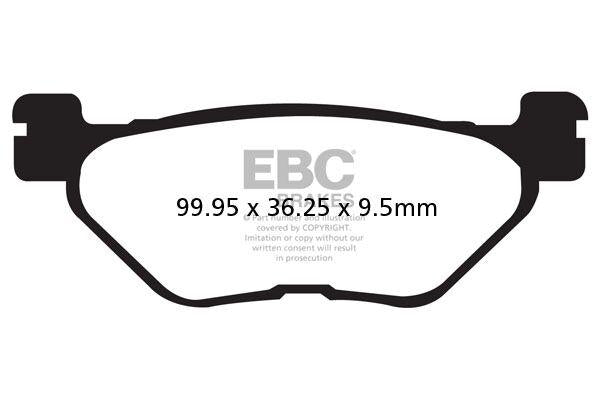 EBC Vee Semi-Sintered Brake Pads For Yamaha FJR 1300 2001-2005 Rear