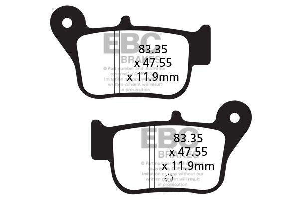 EBC SFA Series Organic Scooter Brake Pads For Sym MaxSYM 400 I ABS 2012-2019 Rear