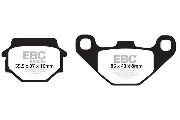 EBC SFAC Carbon Series Scooter Brake Pads For Kymco Agility 125 2008-2015 Rear