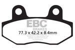 EBC FA-HH Series Sintered Brake Pads For Hyosung GT 125 Naked 2003-2015 Rear