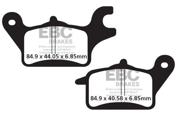 EBC SFA Series Organic Scooter Brake Pads For Honda AFS 110 Wave 2012-2016 Front
