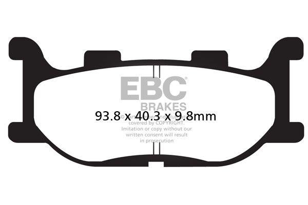 EBC SFAC Carbon Series Scooter Brake Pads For Adiva AD 125 2009 Rear