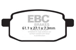 EBC SFAC Carbon Series Scooter Brake Pads For Lex-Moto Molly 50 2015-2018 Front