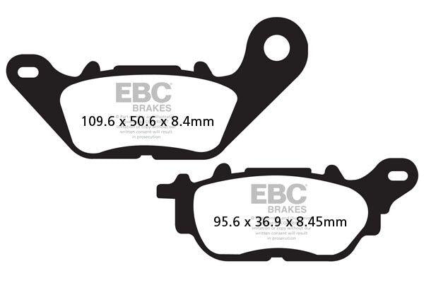 EBC FA Series Organic Brake Pads For Yamaha XSR 125 ABS 2022-2023 Front