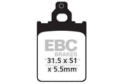 EBC SFAC Carbon Series Scooter Brake Pads For Vespa PX 125 2011-2017 Front Right
