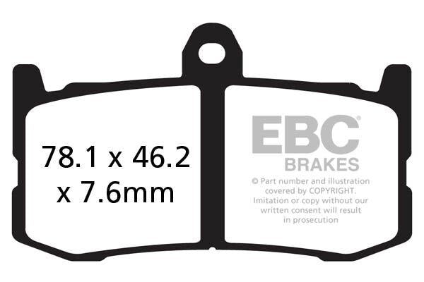 EBC GPFAX Series Race Sintered Nissin Brake Pads For Triumph Daytona 675 2013-2015 Front