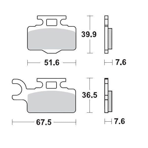 Moto Master Racing Brake Pads For Kawasaki KX65 2000-2022 - Front