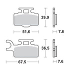 Moto Master Racing Brake Pads For Kawasaki KX65 2000-2022 - Front