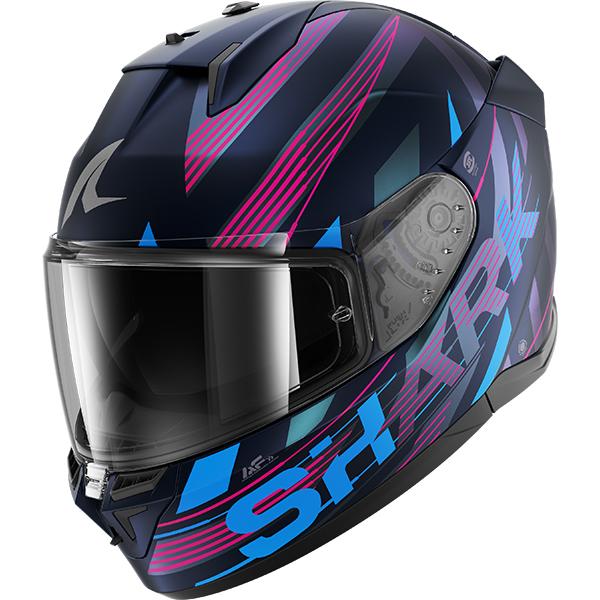 Shark D-Skwal 3 Full Face Motorcycle Helmet - DAShed Mat BVB