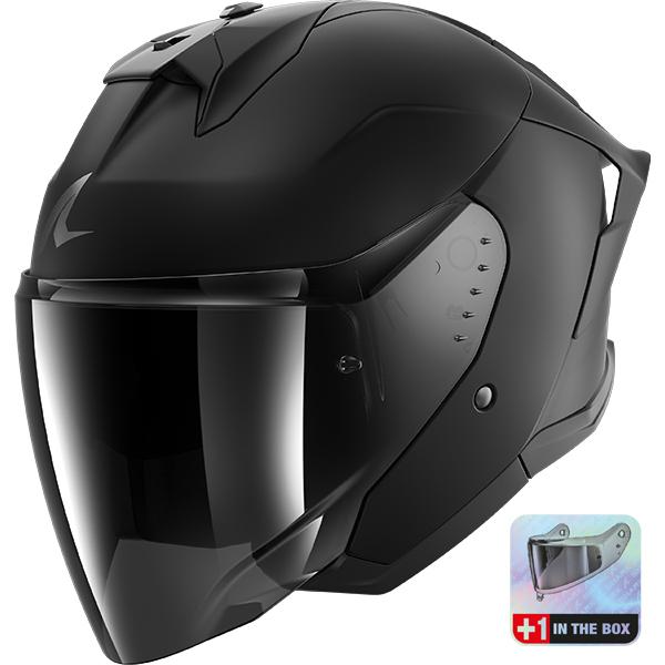 Shark Jet Open Face Motorcycle Helmet - Cup Dark Shadow  KMA