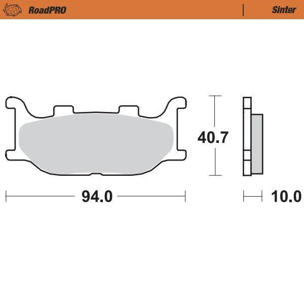 Moto Master RoadPRO Sinter Brake Pads Front For Yamaha FZ6 R 600 2009-2017 Front