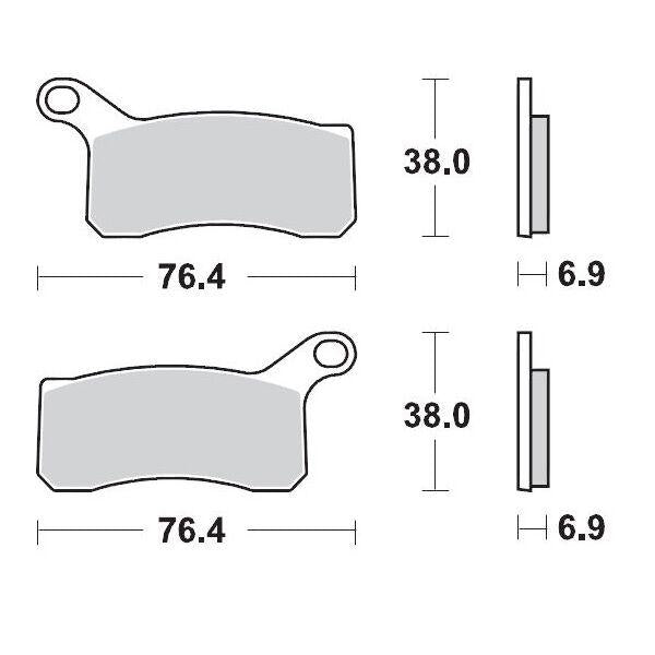 Moto Master Racing Brake Pads For KTM SX505 ATV 2010-2013 - Front Left