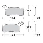 Moto Master Racing Brake Pads For KTM SX505 ATV 2010-2013 - Front Left