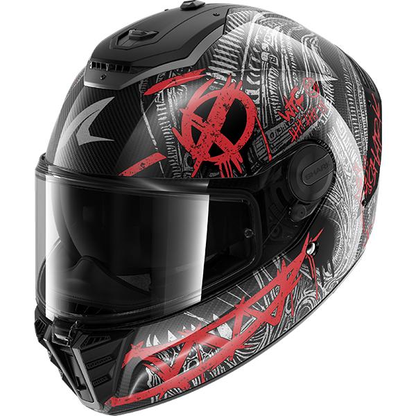 Shark Spartan RS Full Face Motorcycle Helmet - Carbon Shiever Dar