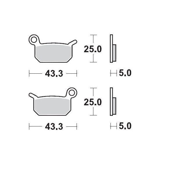 Moto Master Racing Brake Pads For Cobra Moto CX 50 JR 2007-2022 - Front & Rear