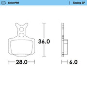Moto Master Racing GP SinterPRO Brake Pads For Husqvarna EE 3 2023-2024 Front Left/Rear