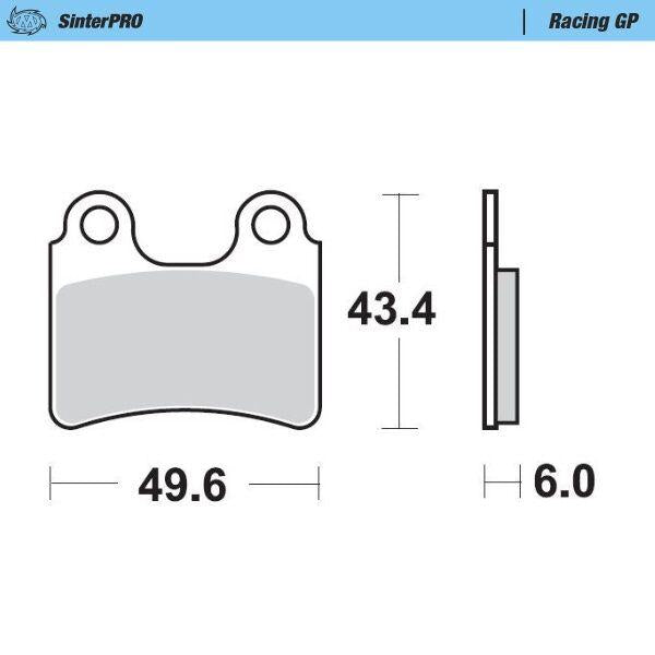 Moto Master Racing GP SinterPRO Brake Pads For Sherco 3.2 320 2005-2008 Front Left