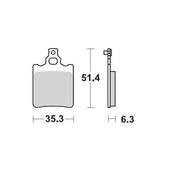 Moto Master Racing Brake Pads For KTM SX65 2000-2003 Rear