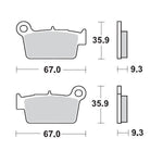 Moto Master Racing GP SinterPRO Brake Pads For TM CC 250FI 2019 - Rear