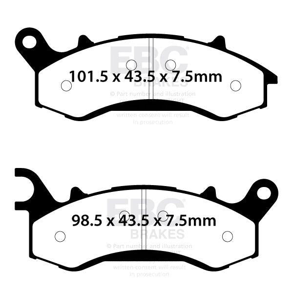 EBC FA Series Organic Brake Pads For Mutt Akita 125 CBS 2020-2022 Front