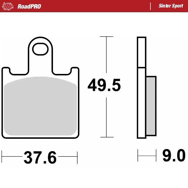 Moto Master RoadPro Sinter Sport Brake Pads For Kawasaki GTR 1400 ABS 2008-2022 Fits Front Left Or Right