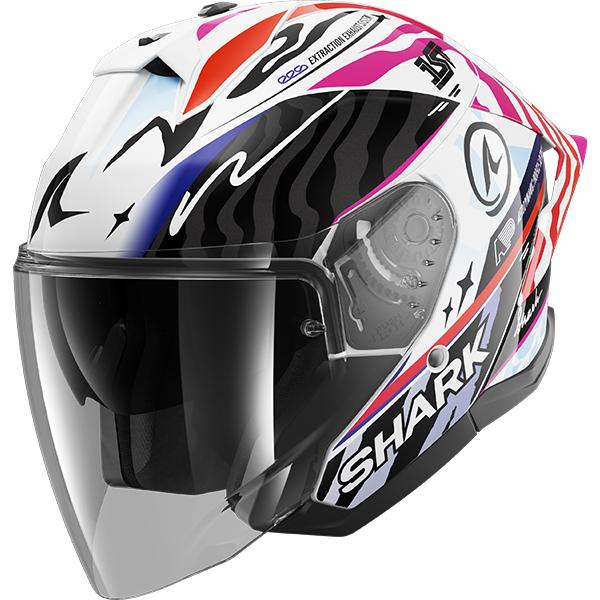 Shark Jet Open Face Motorcycle Helmet - Cup Speed Fancy KWO