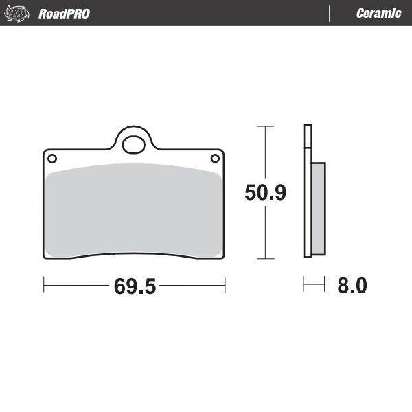 Moto Master Ceramic Brake Pads For Laverda 650 1992-1994 - Front