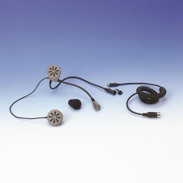 Show Chrome Helmet Headset 5 PIN DIN For Harley Davidson FLHT 1340 1996-1998