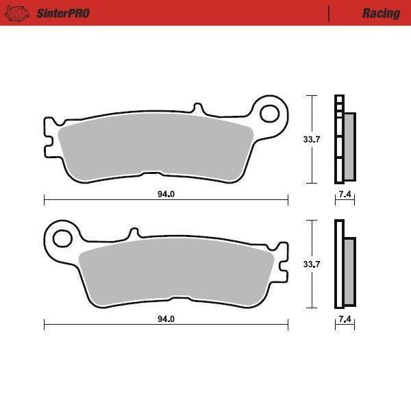 Moto Master Racing Brake Pads For Yamaha WRF250 2022-2024 - Front