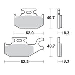 Moto Master Racing Brake Pads For Suzuki LT-A 400 2X4 2008 Front Left