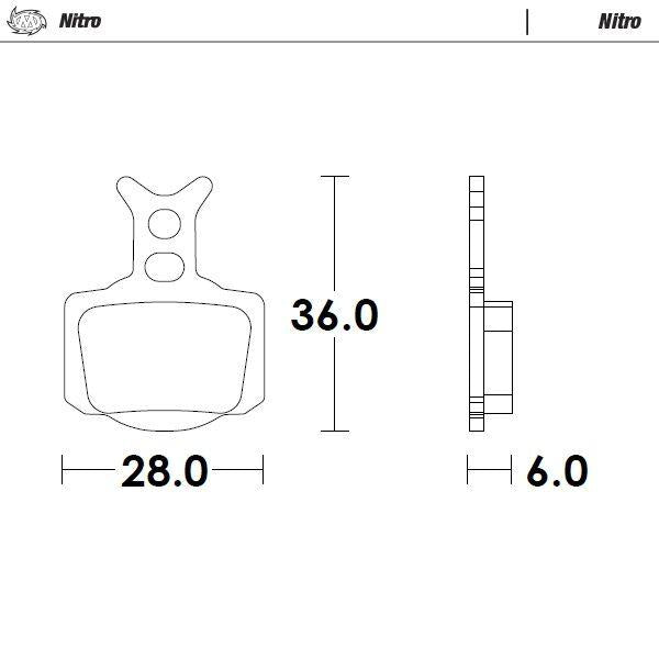 Moto Master Nitro Brake Pads For Husqvarna EE 3 2023-2024 Front Left/Rear
