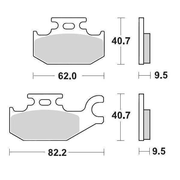 Moto Master Racing Brake Pads For Cannondale Blaze 440 2003 Front Left