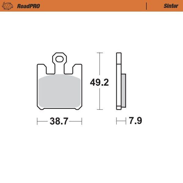 Moto Master RoadPRO Sinter Brake Pads Front For Suzuki GSX-R 1000 2003 Front