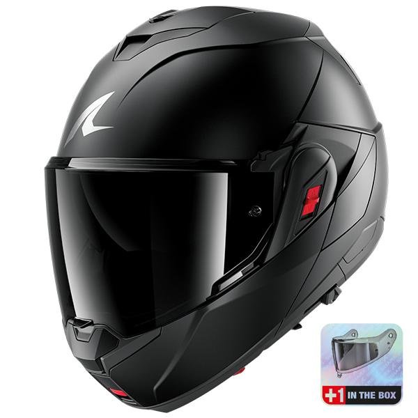Shark Oxo Flip Up Motorcycle Helmet - Dark Shadow Mat A08
