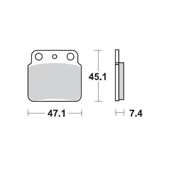 Moto Master Racing Brake Pads For Arctic Cat Textron 400 2X4 2004-2008 - Rear