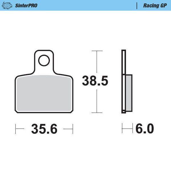 Moto Master Racing GP SinterPRO Brake Pads For Sherco 3.2 320 2005-2008 Rear