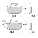 Moto Master Racing Brake Pads For Cannondale Blaze 440 2003 Front Right