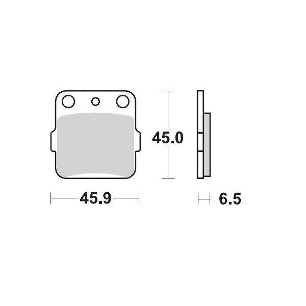 Moto Master Racing GP SinterPRO Brake Pads For Honda CR80 1992-1995 - Front