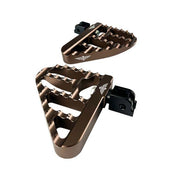 Heinz Bikes Mini Floorboard Footpegs For Harley Davidson FLD 1690 2012-2013 Fit Front Or Rear - Bronze