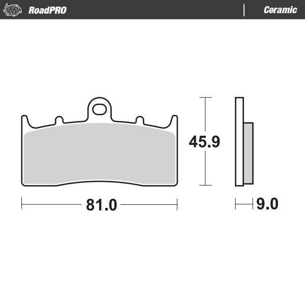 Moto Master Ceramic Brake Pads For BMW K 1200 LT ABS 2005-2008 Front