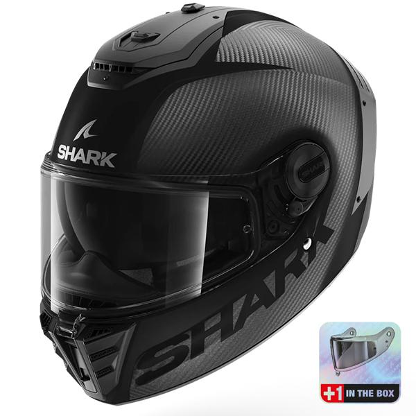 Shark Spartan RS Full Face Motorcycle Helmet - Carbon Skin Mat DMA