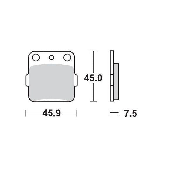 Moto Master Racing Brake Pads For Arctic Cat Textron 400 2X4 2004-2008 Front Left