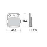 Moto Master Racing Brake Pads For Arctic Cat Textron 400 2X4 2004-2008 Front Left