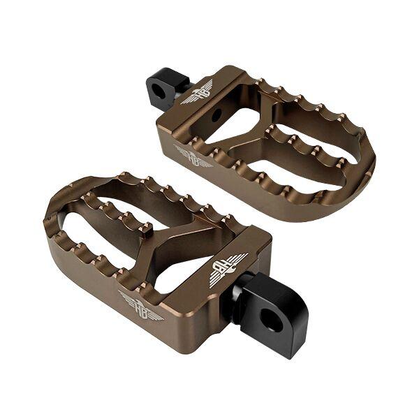 Heinz Bikes Foot Pegs For Harley Davidson FLD 1690 2012-2013 - Stainless Steel